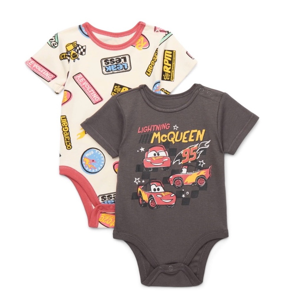 Disney Lightning McQueen Onesies (2 pack) - 12m